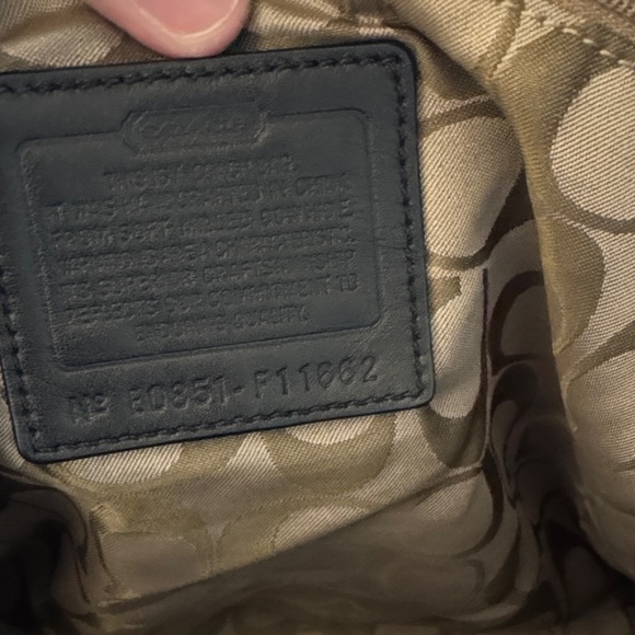 Coach Black Pebbled Leather Hobo Bag - Picture 7 of 8